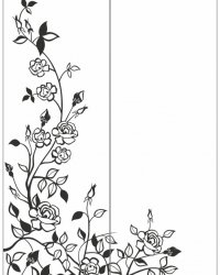 Пескоструйный рисунок Цветы 523